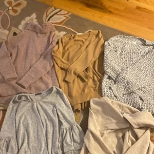 Lot of 5 sweaters